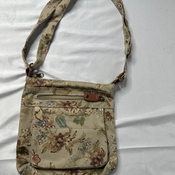 Vintage Floral Tapestry Crossbody Bag Boho Cottagecore - Picture 2 of 7